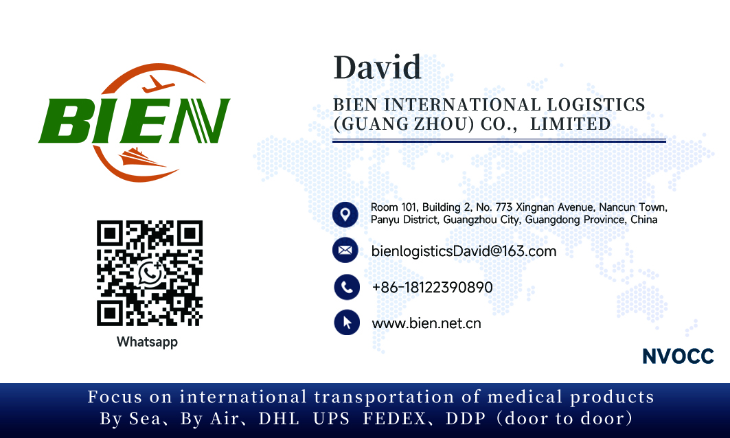 David's Business Card - BIEN International Logistics